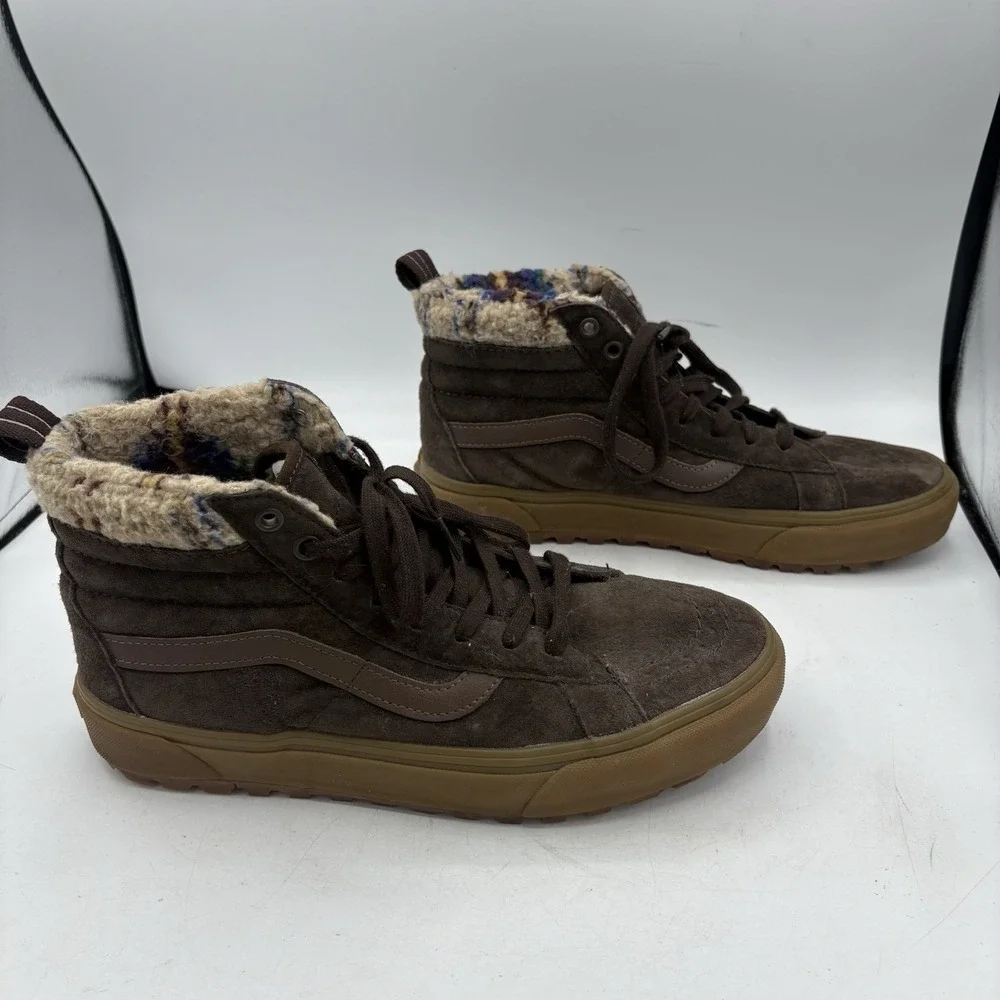 Vans Shoe‎ Boots Mens Size 9.5 Sk8 Hi MTE-1 Brown Gum Insulated Off the Wall